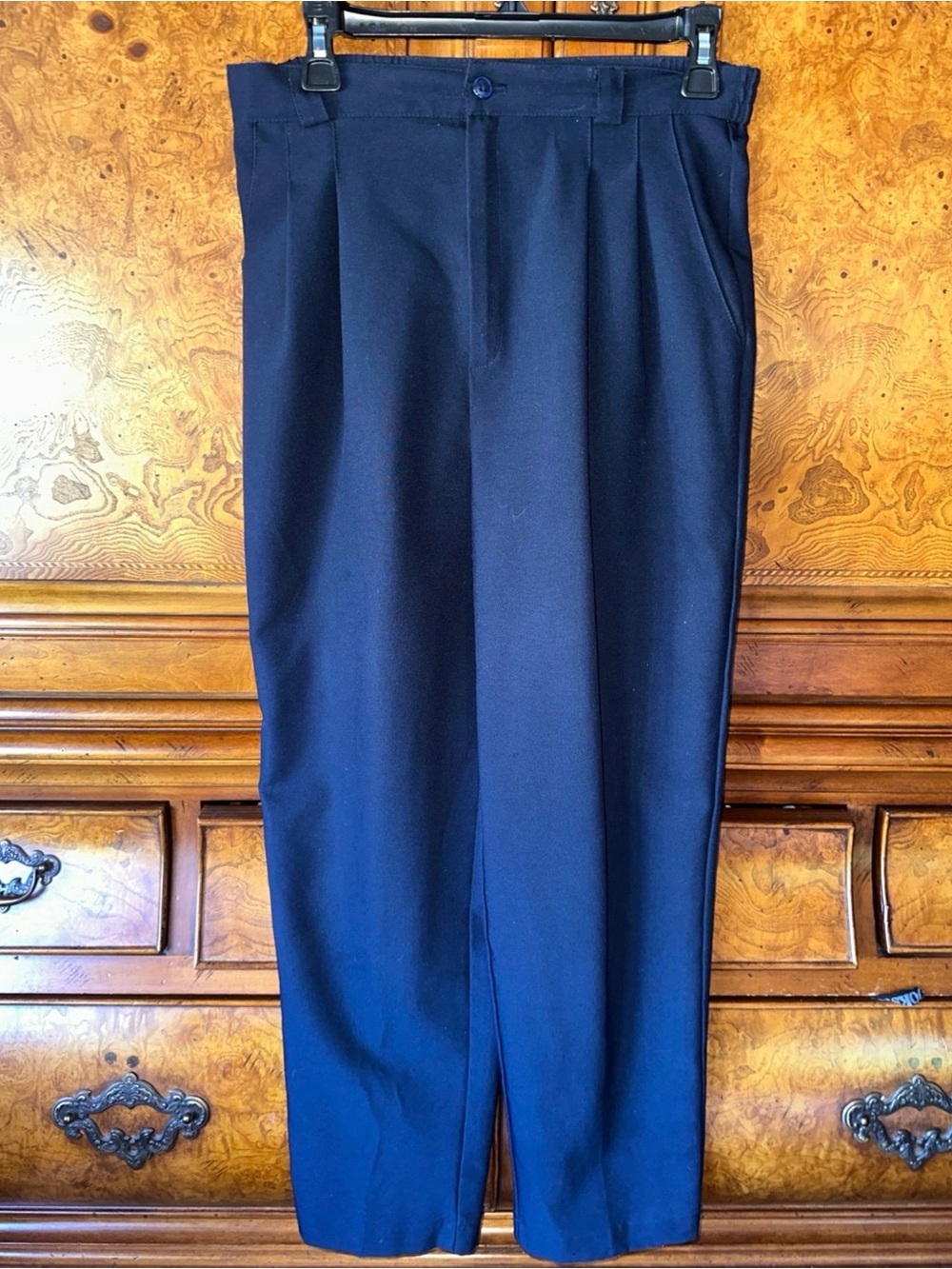 Briggs Petite Navy Blue Dress Pants Women’s Size 10P Elastic Back Waist